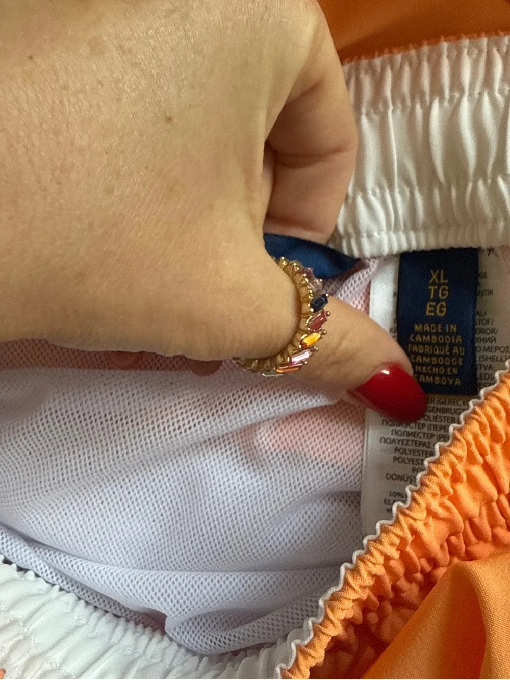 Ralph Lauren Peach Orange Men's Swim Trunks